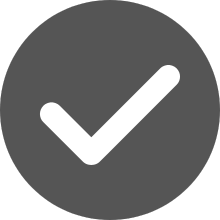 gray and white checkmark icon