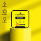 Locked In Party container displayed on a yellow pedestal with icons for energy, recovery, and clarity.