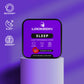 Locked In Sleep container displayed on a purple pedestal with icons for recovery, sleep, and memory